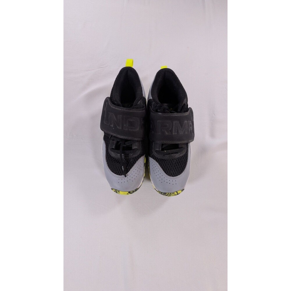Under Armour Black/White/Neon Green Zone BB 2 Youth Basketball shoes size 3Y